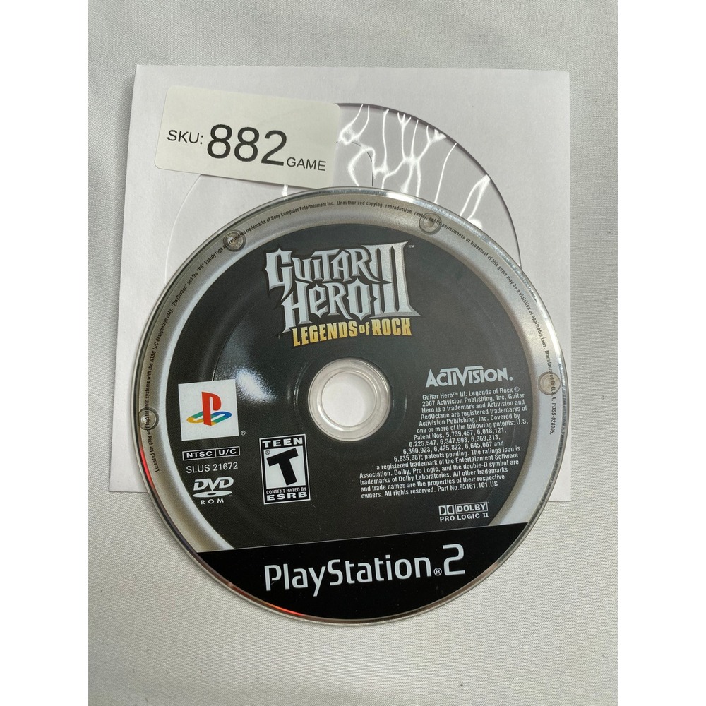 Guitar Hero III Legends of Rock Sony PlayStation 2